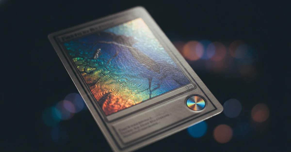 Trading cards laid out to be identified and priced